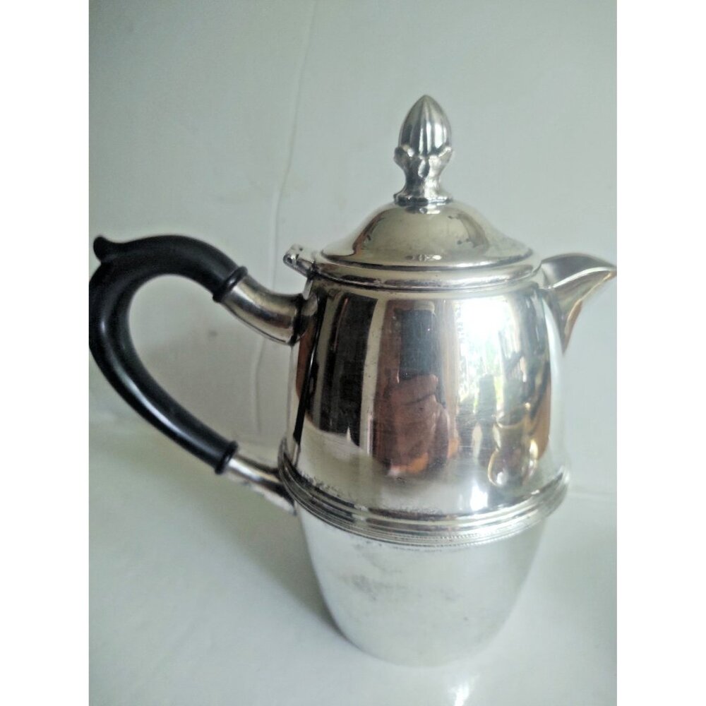 Antique Silver Plated Tea Pot Stamped  E.P. Copper pattern 1586 1920-1930